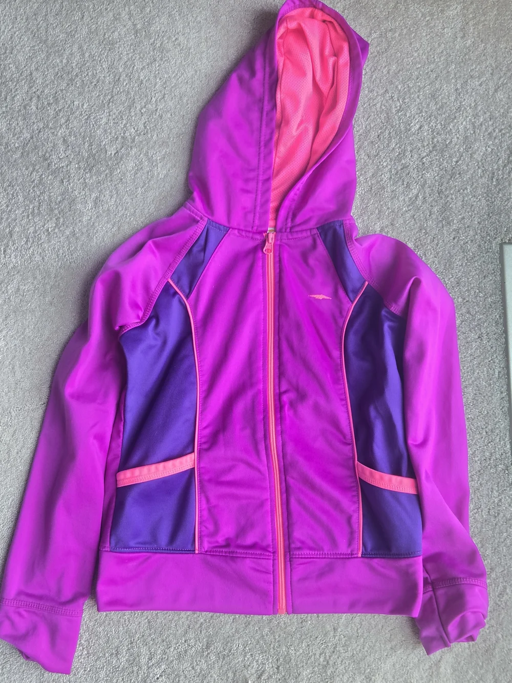 Avia Pink & Purple Hooded Active Lightweight Jacket